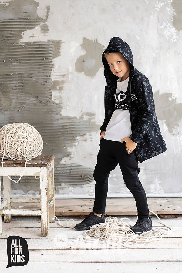 Bad choices dlouhá chlapecká mikina černá