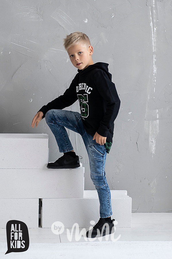 Blue jeans tepláčky s prošitím