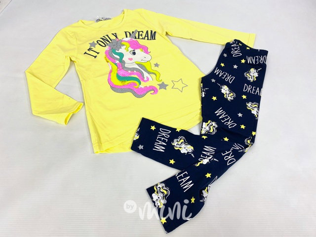 Pony neon souprava - yellow