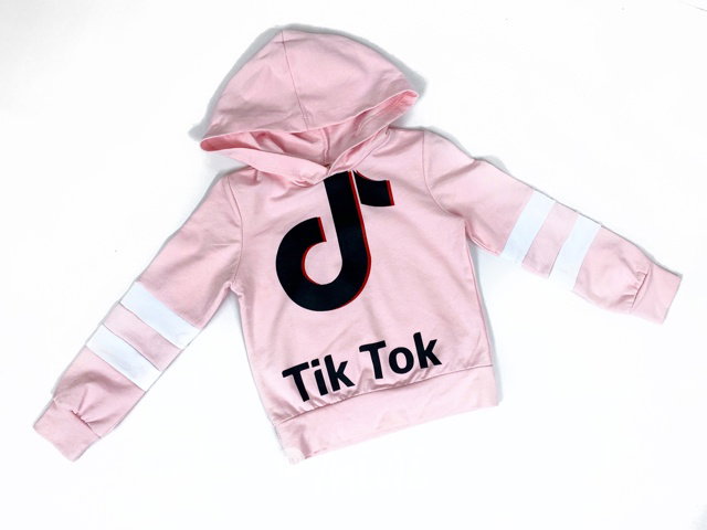 Tik Tok mikina s kapucí - růžová