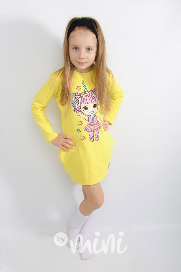 LOL asymetrická tunika - yellow