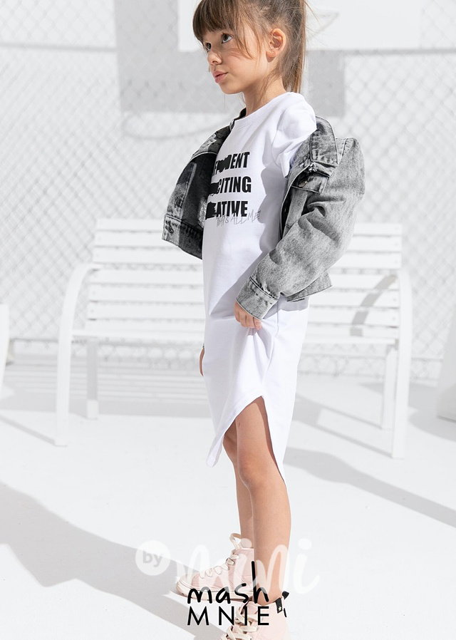 Creative long šaty white *Premium*