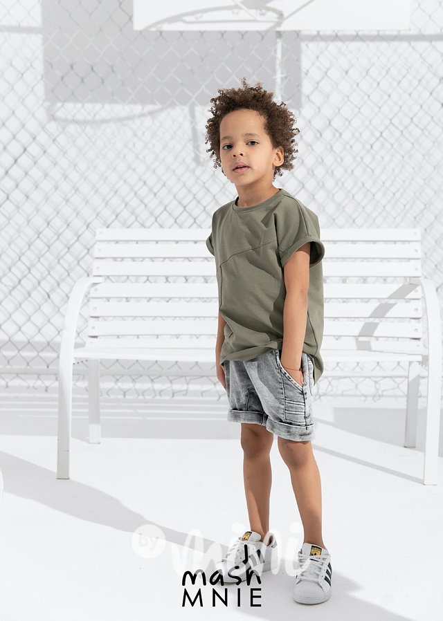 Triko MashMnie s kapsou khaki *Premium*