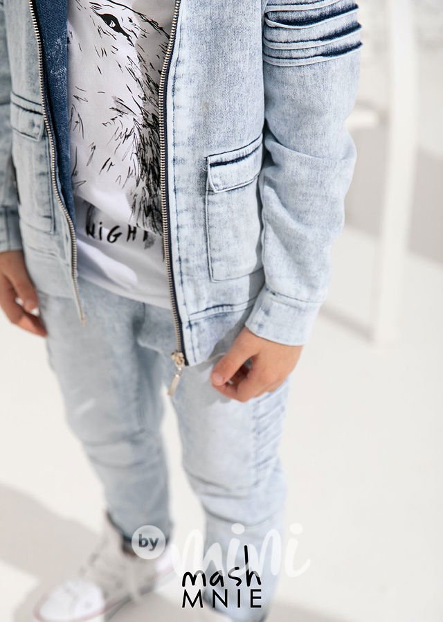 Chlapecká souprava jeans s vlkem