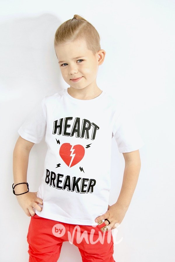 Heart breaker triko - bílé