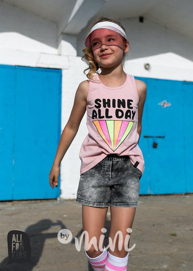 Shine tank top - růžový