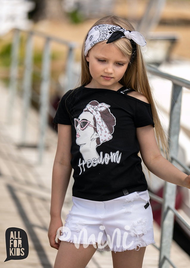 White jeans ripped kraťasy