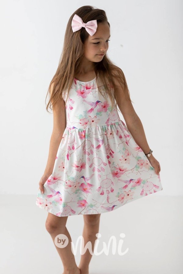 Dívčí dětské letní šaty bez rukávů