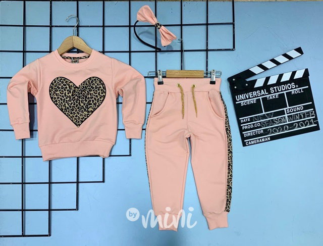 3pcs pink animal set