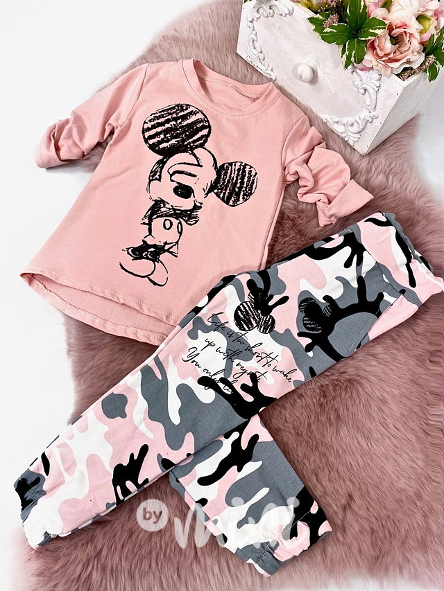 Mickey pink army souprava