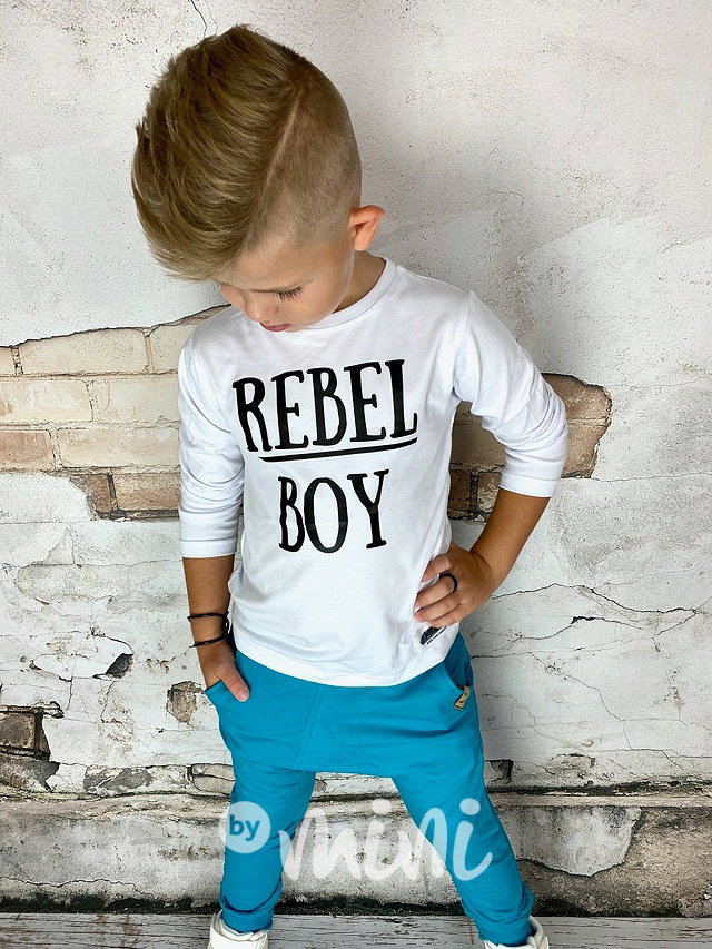 Rebel boy triko bílé