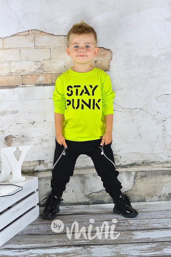 STAY PUNK lemon triko