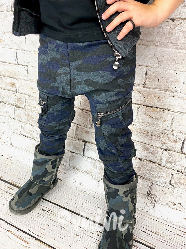NEW baggy kapsáče grey/blue army