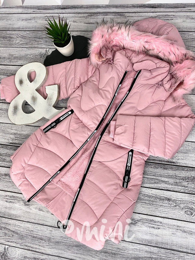 Dívčí zimní kabát PINK