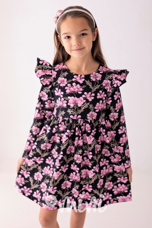 Lily dívčí šaty - Sequins blossom