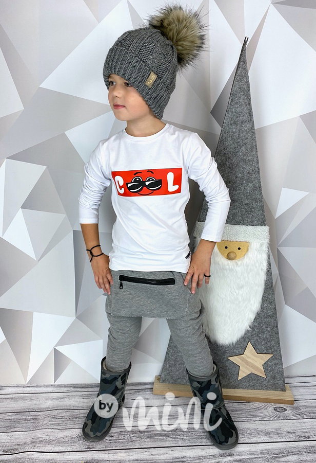 COOL longsleeve triko - bílé