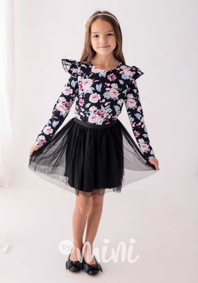 Black tutu tylová sukýnka