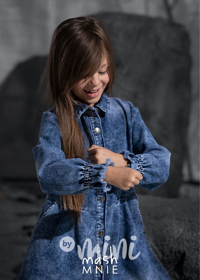 *by MashMnie* dívčí džínové šaty by mini