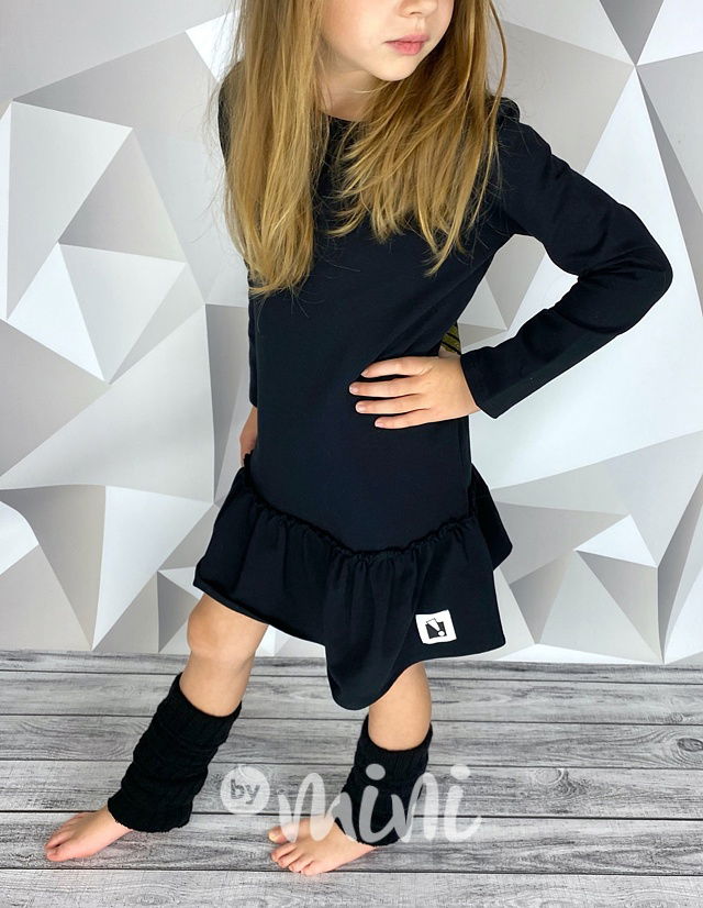 Black GOLD wings šaty