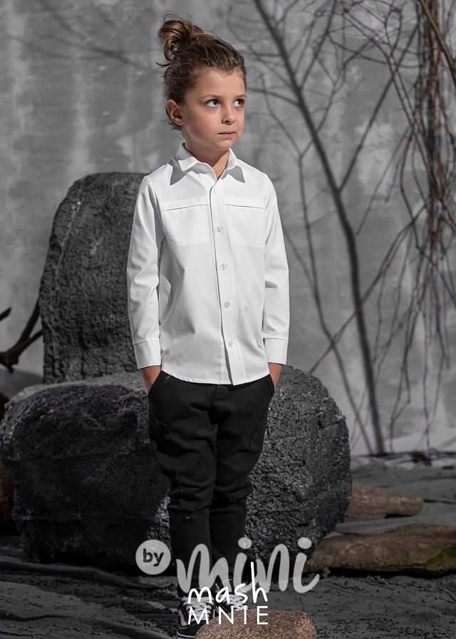 Wolf bílá košile *MashMnie*