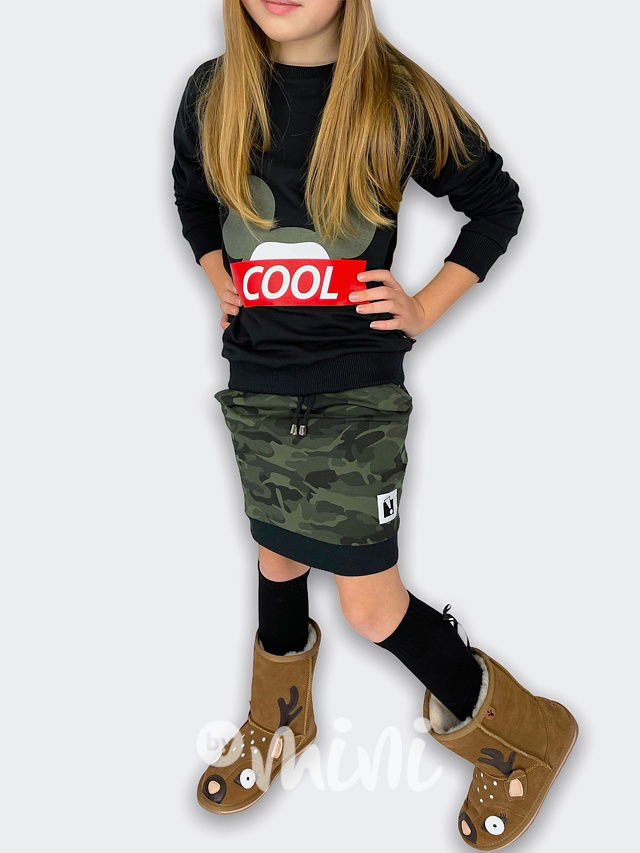 COOL army dívčí set - mikina + sukně