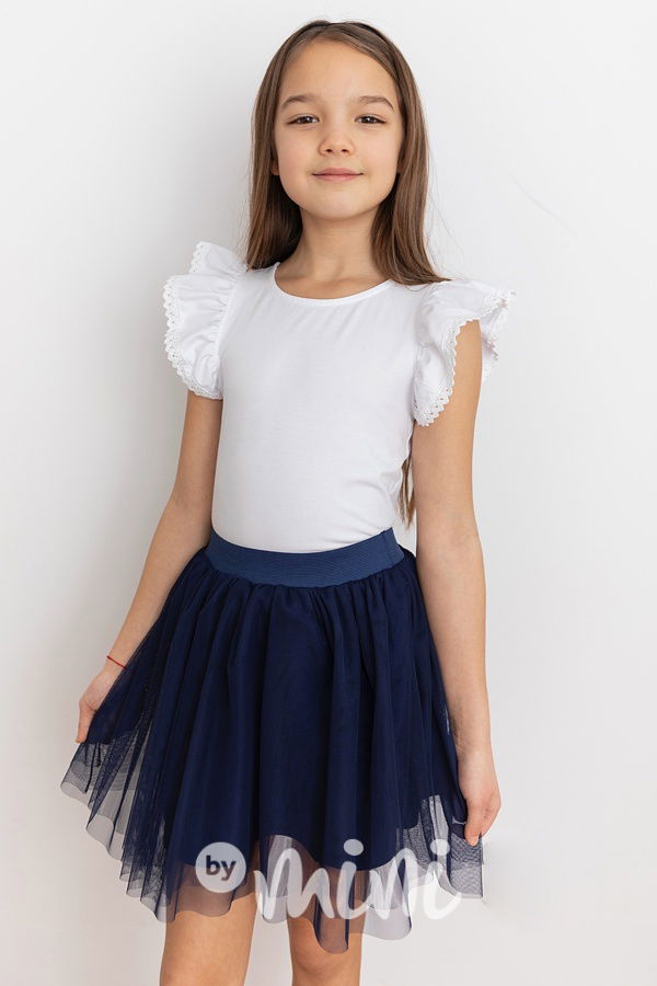 Royal blue tylová tutu sukně