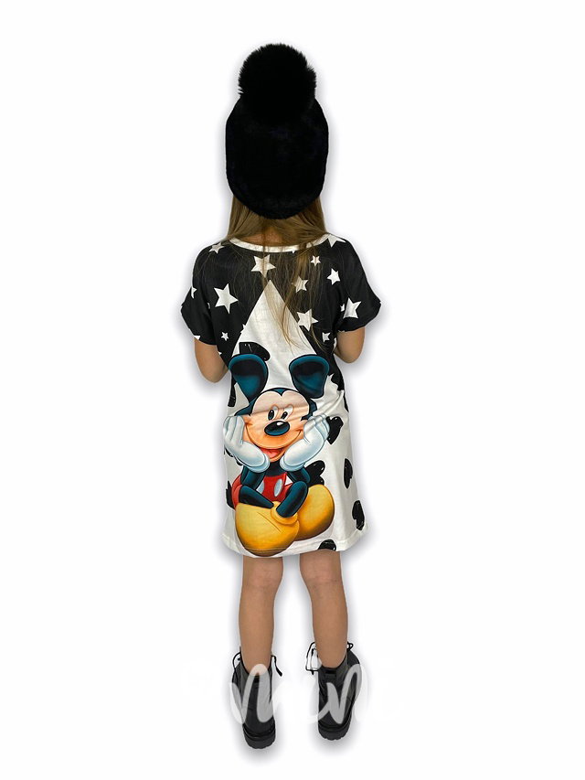 Mickey šaty krátký rukáv