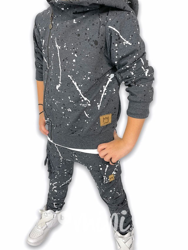 Dirty chlapecké baggy kapsáče zip - dark grey