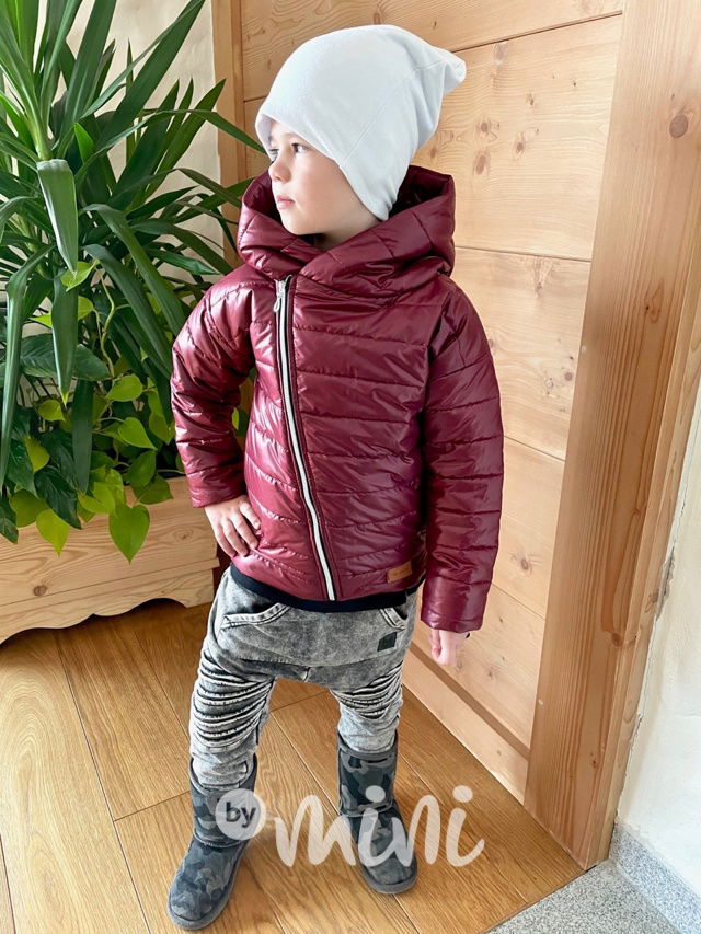 Bordo chlapecká bunda jarní přechodová