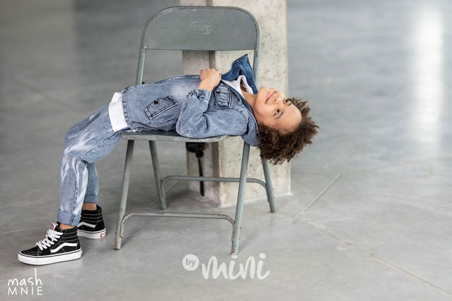 Jeans parka ice blue *MashMnie*