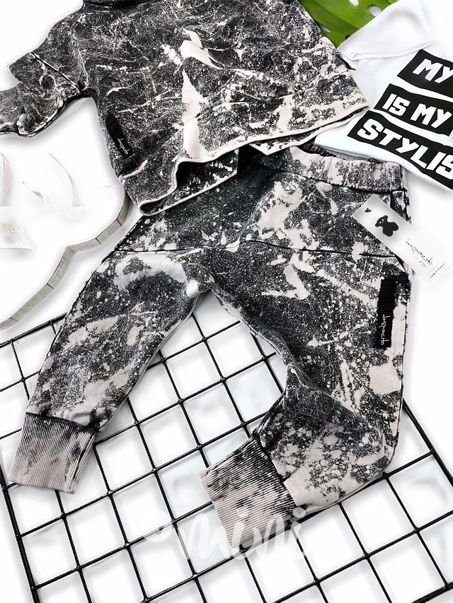 Splash acid wash baggy tepláky black  *Despacito*