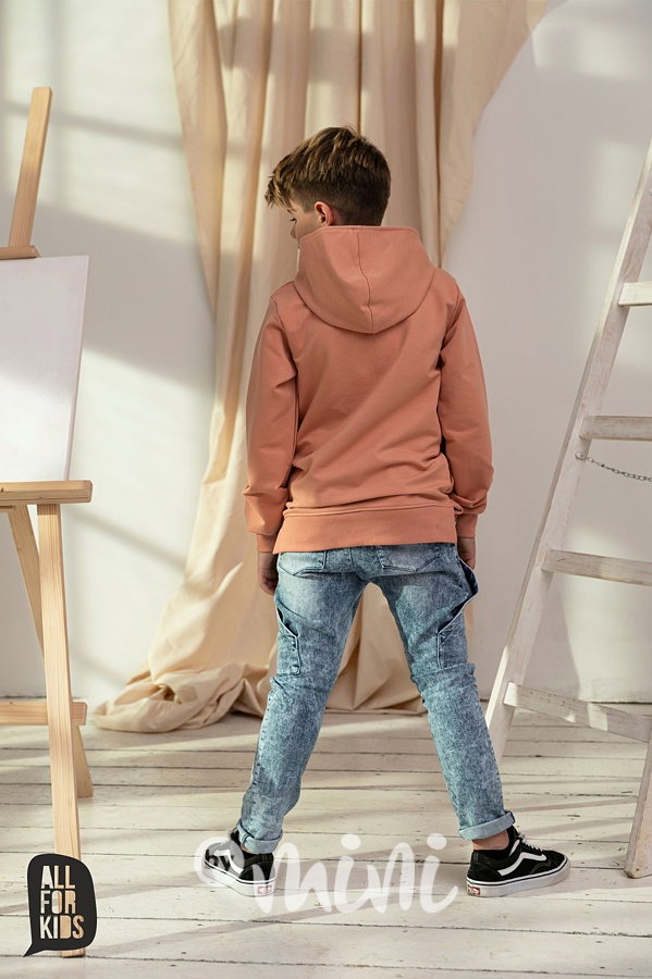 Denim jogger s kapsami - ice blue