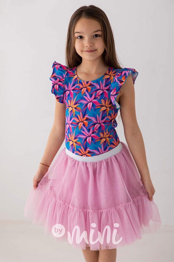 Candy pink maxi tutu sukně Lily Grey