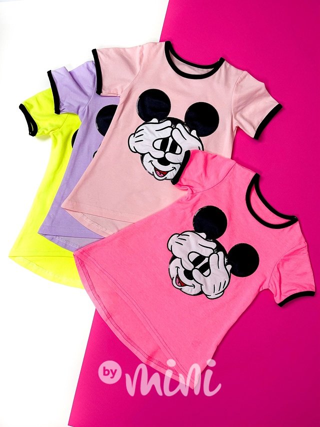 Mickey tunika - neon pink