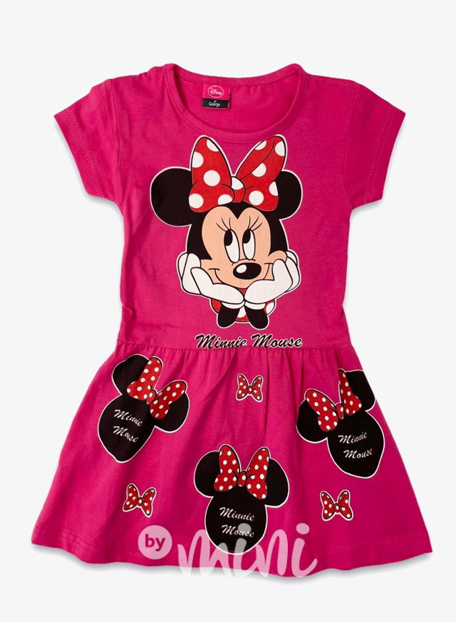 Minnie Mouse malinové šaty