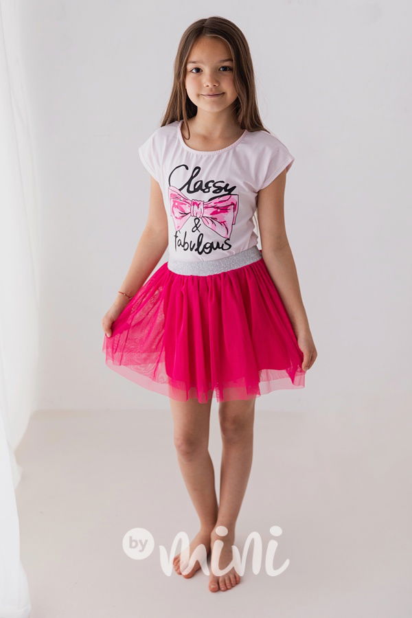 Amarantová tylová tutu sukně