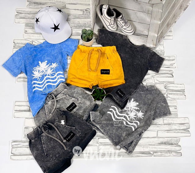 Kraťasy DESPACITO acid wash black