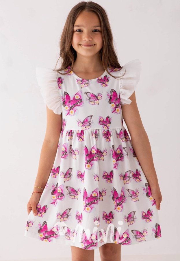 Lily šaty - Limited - Pink butterfly