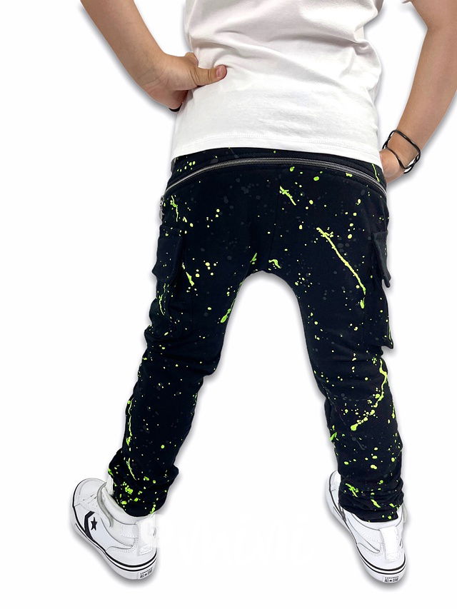 Splash baggy kapsáče se zipem black/neon