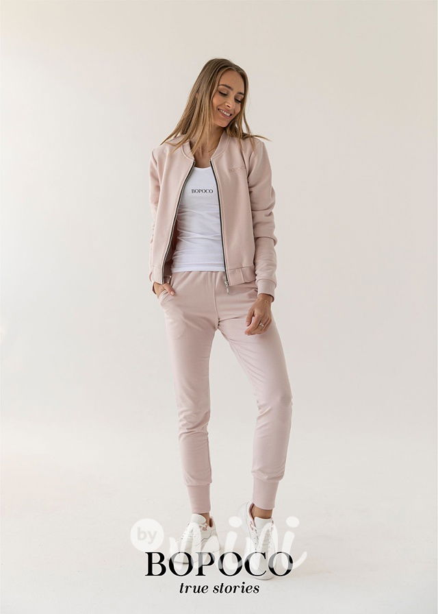 Růžová loungewear mikina