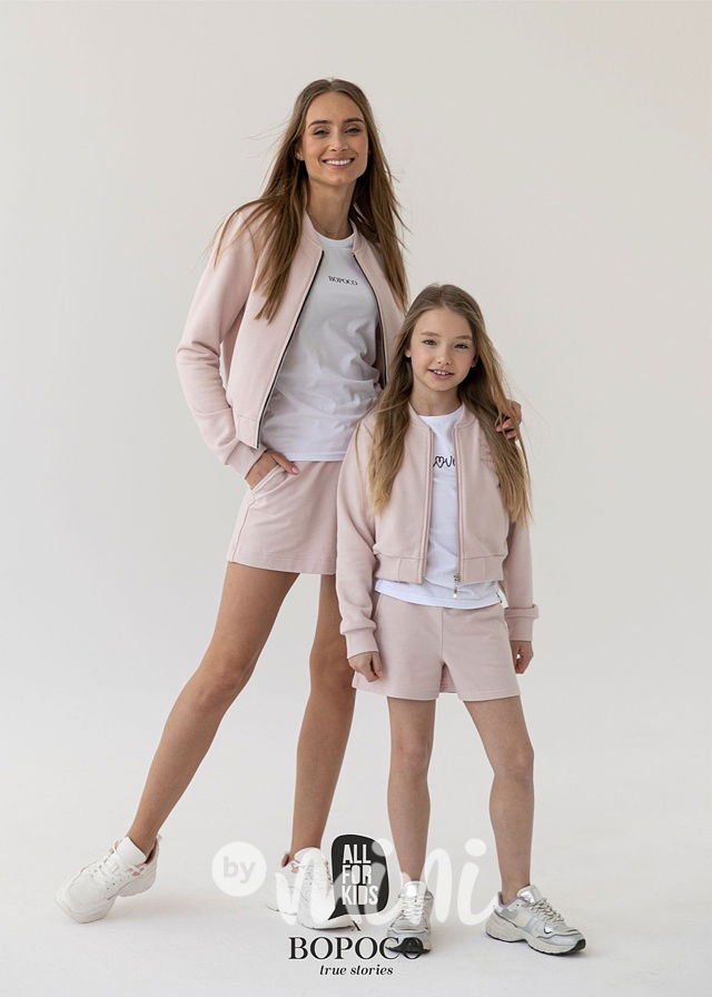 Růžová loungewear mikina