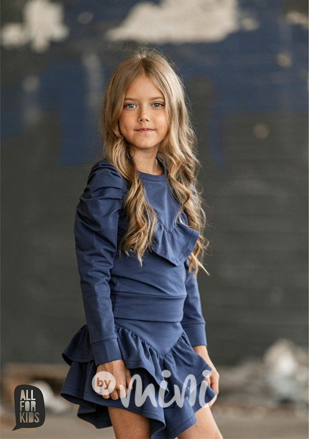 Frill bavlněná sukně navy