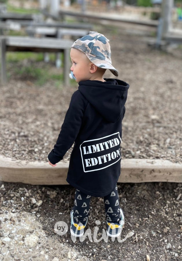 LIMITED EDITION long mikina - černá