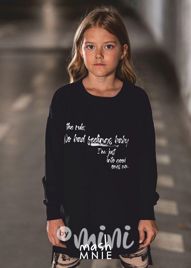 Mikinová tunika černá *MashMnie*