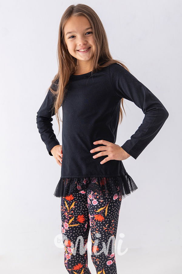 Lily tunika s tylem - černá