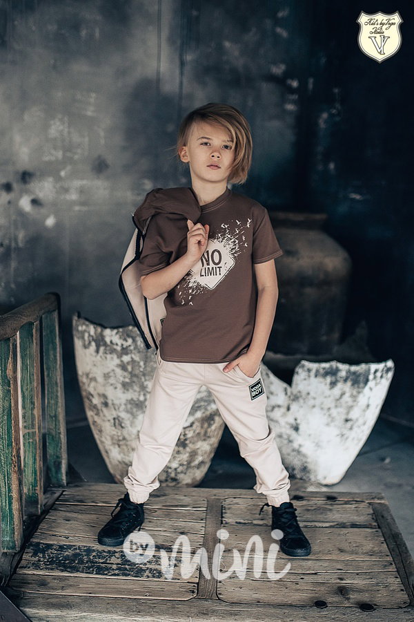 Voga boy triko NO LIMIT hnědé