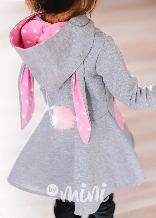 Bunny mikča grey/pink