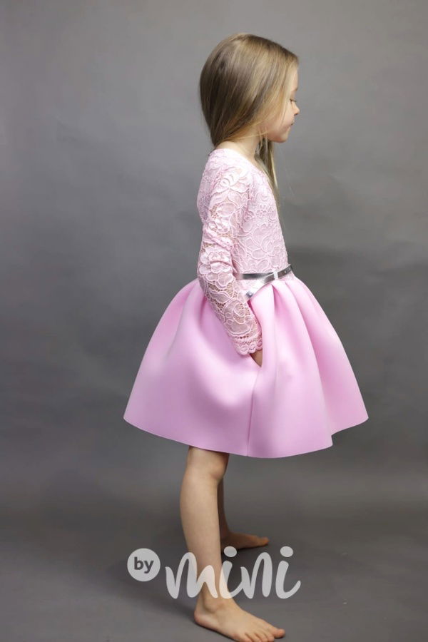 Luxury Marshmallow dress - růžové dívčí šaty