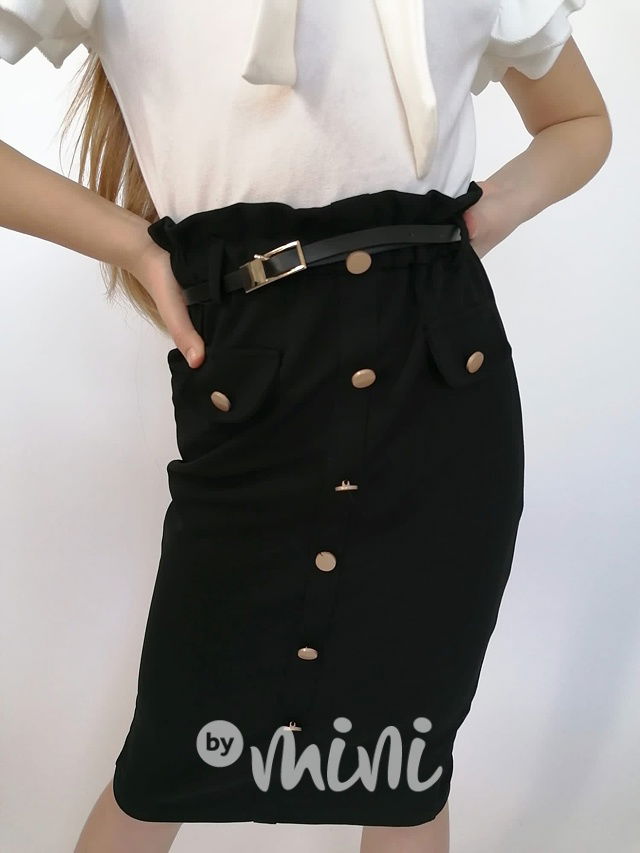 Elegant šaty s páskem