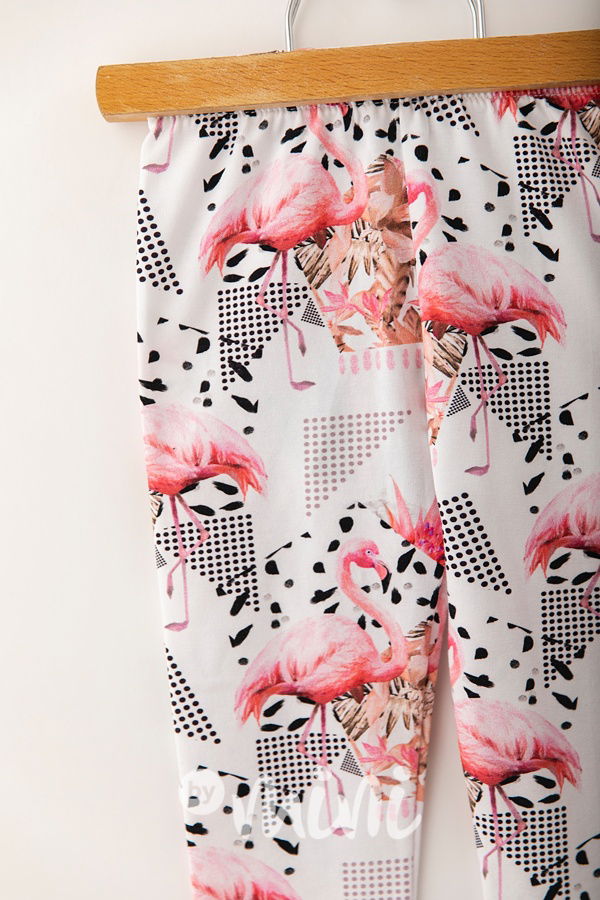 Millennium Flamingo soft cotton legíny *Lily Grey*